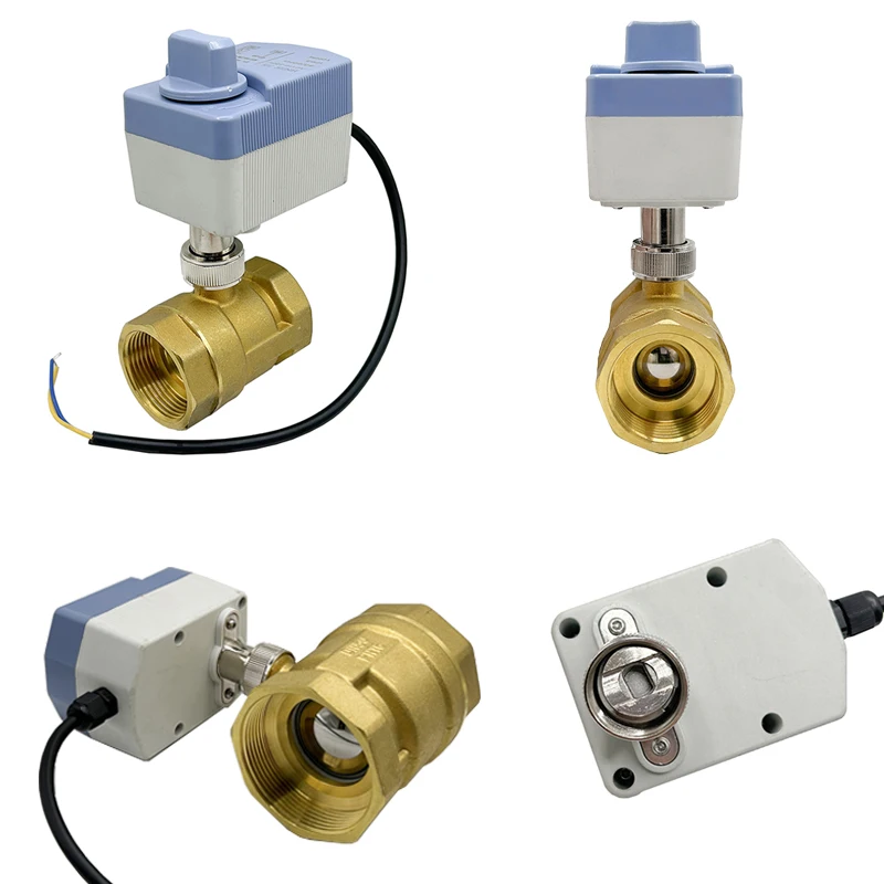 

DN15 DN20 DN25 DN40 IP65 Водонепроницаемый моторизованный шаровой кран 3-проводной или 2-проводной латунный электрический шаровой кран с переключателем