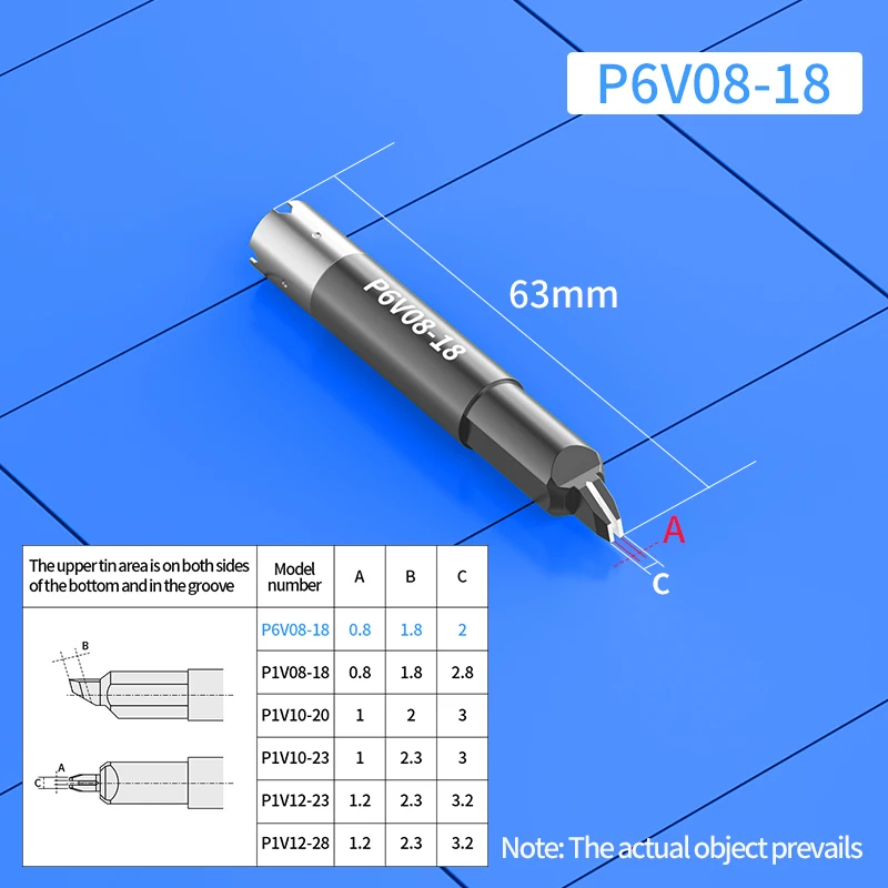 Replacement UNIX Automatic Soldering Machine welding head P4PC-S P12DVAP P16DVAP P1V08 P6V08 Soldering Iron Tips Heating Core