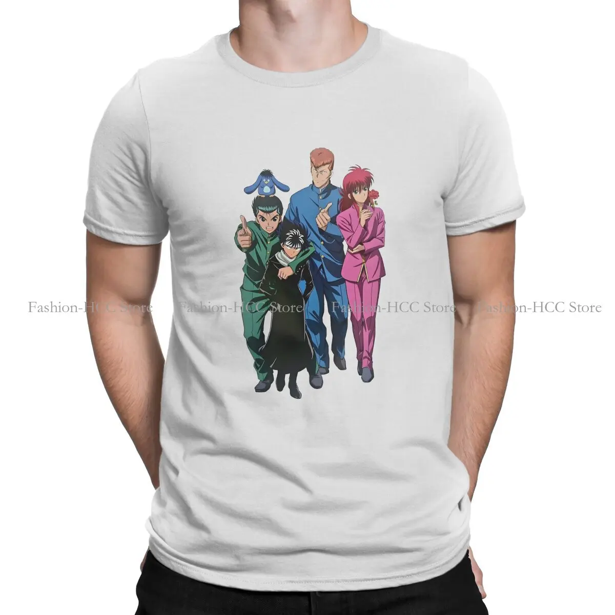 Yu Yu Hakusho Anime Polyester TShirt for Men Demon Realm Soft Leisure Tee T Shirt High Quality