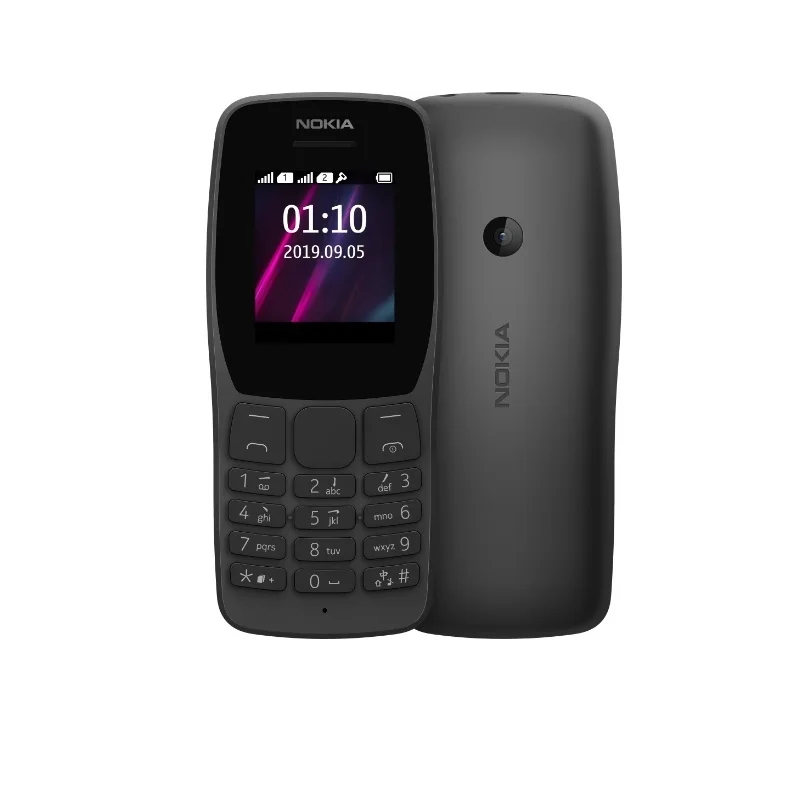 Nok1a Feature Phone, modo duplo, tela grande, espera super longa, estudante e idoso, 110-2019