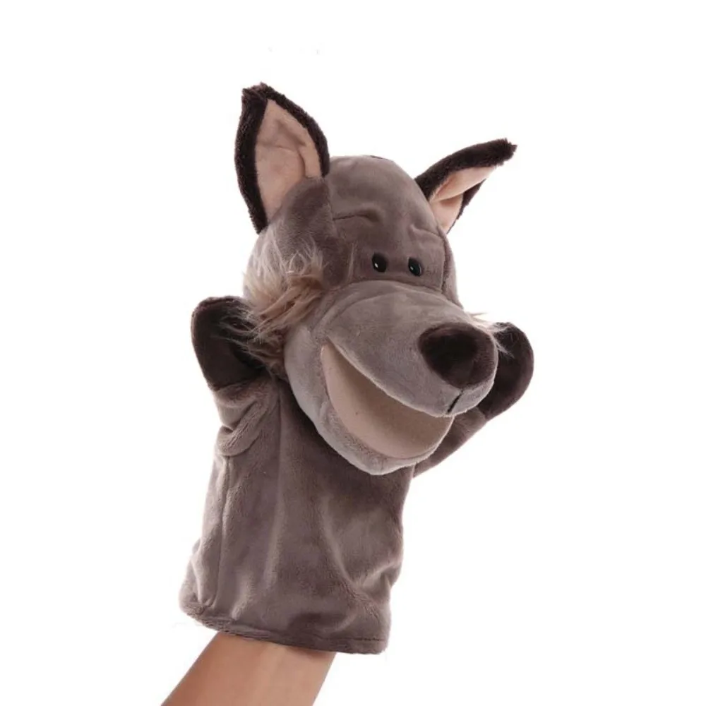 Spiel Puppe Stofftier Handpuppe Interaktive Nette Plüsch Hand Puppe Cartoon Kuh Beschwichtigen Puppen Frühe Bildung