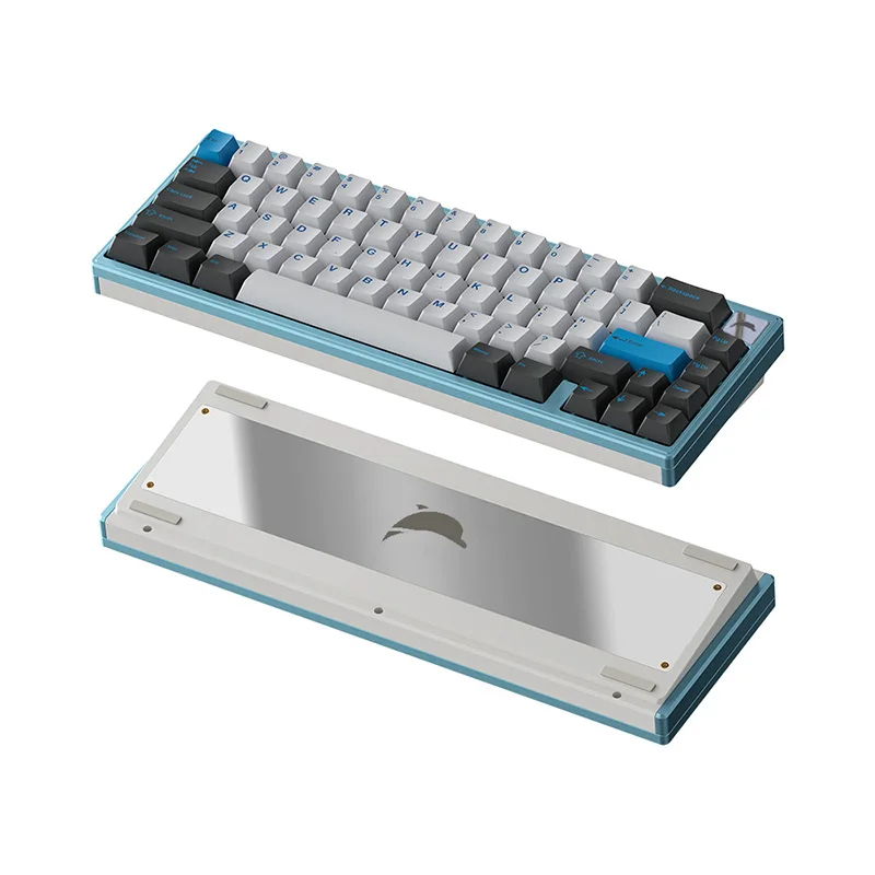 Imagem -03 - Liga de Alumínio Wired Kit Teclado Mecânico Knife Join65 Kit Metal Case Fr4 Plate 65 Gasket Personalização para Laotop pc