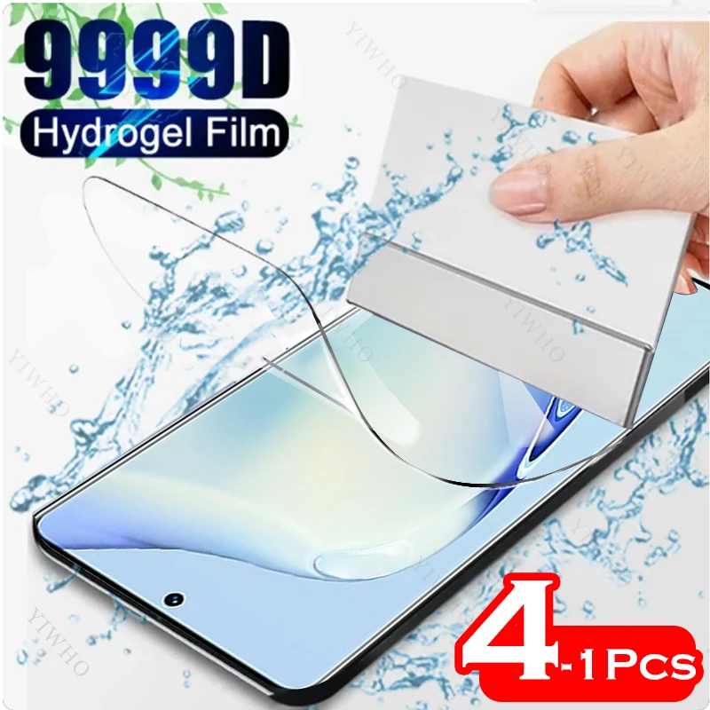 4-1psc Front Safety Hydrogel Film for Vivo V27 Pro V 27 Screen Protectors Protective Clear Transparent Film Not Tempered Glass