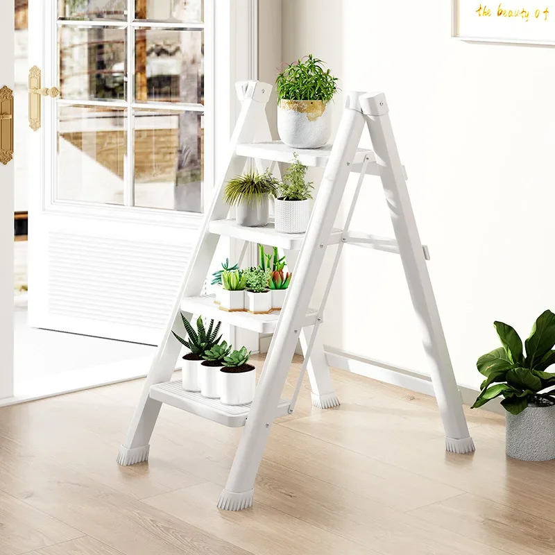 Household Ladder Folding Multi-functional Telescopic Thickened Herringbone Ladder Small Portable Four Stairs