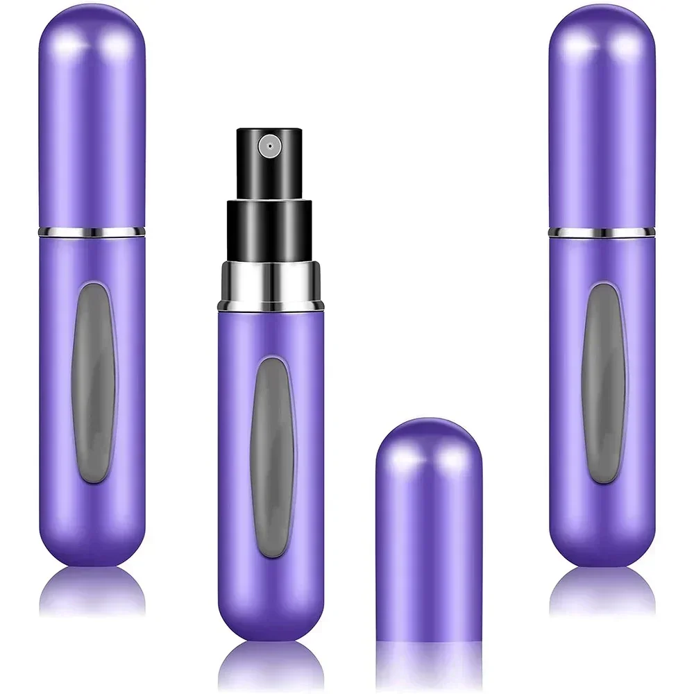 Mini botella de Perfume recargable portátil con bomba de aroma en aerosol, contenedores cosméticos vacíos, botella atomizadora para herramienta de viaje, 10 piezas, 5ml