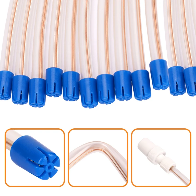 10Pcs Dental Saliva Ejector Aspirator Disposable Aspirator Tube Bendable Odontologia Suction Tips Dentistry Materials