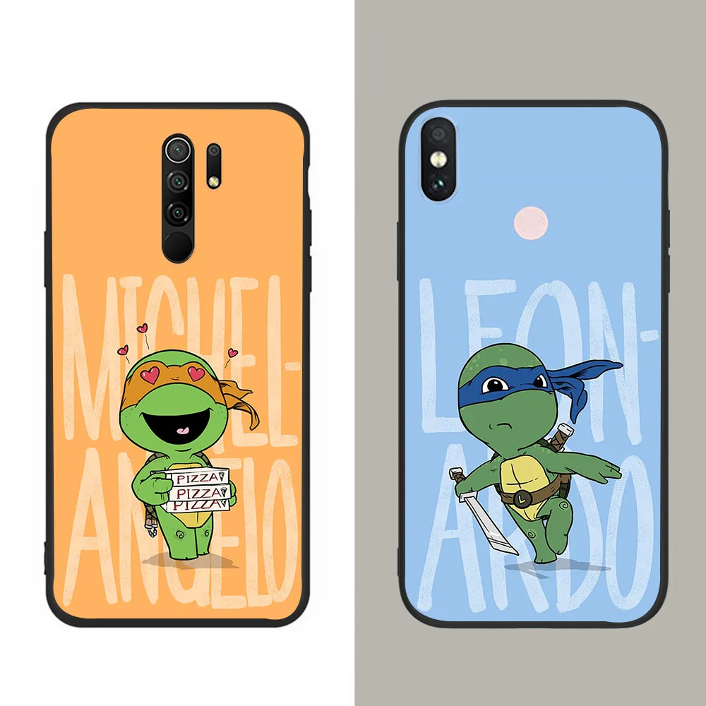 MT-98 Ninja turtle Case for iPhone 5 5S SE 6 6S 7 8 Mini 12 11 Pro XR Max Black Cover