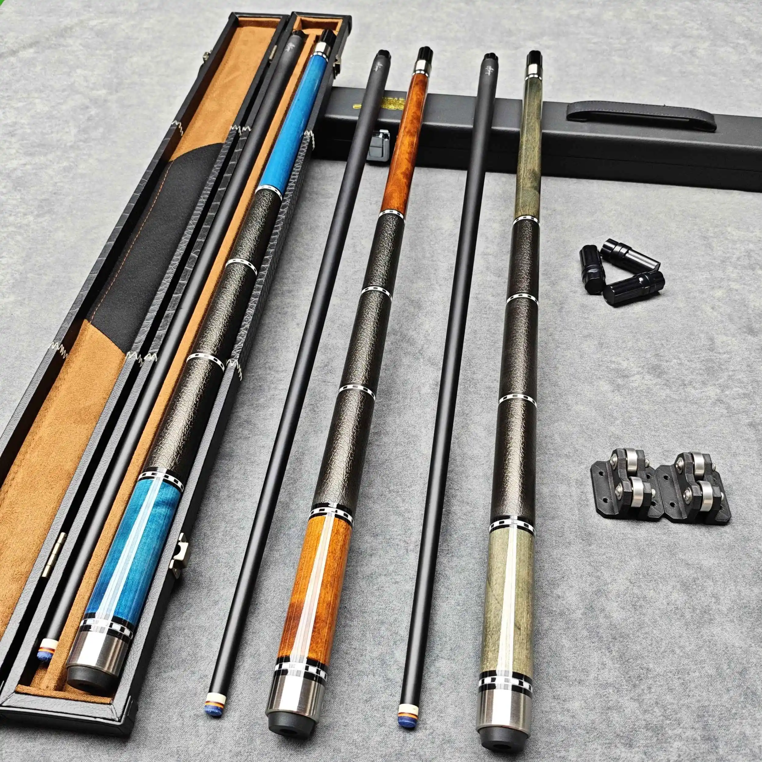 

9.8mm 11.5mm 13mm High Quality Maple Billiard Cue Sticks with Graphite Shaft and Stainless Steel Radial Joint