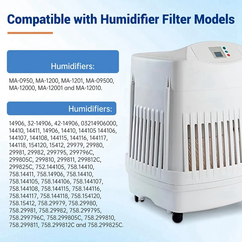 A44F-4 Pack Humidifier Wicking Filter สําหรับ Kenmore/AIRCARE/Moistair MAF1 MA0950/MA1200