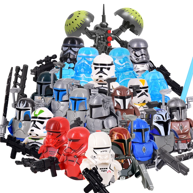 MOC Star War Clone Troopers Imperial Stormtrooper Doll Mini Anime Action Figures Building Blocks Bricks DIY Toys for KIDS gift