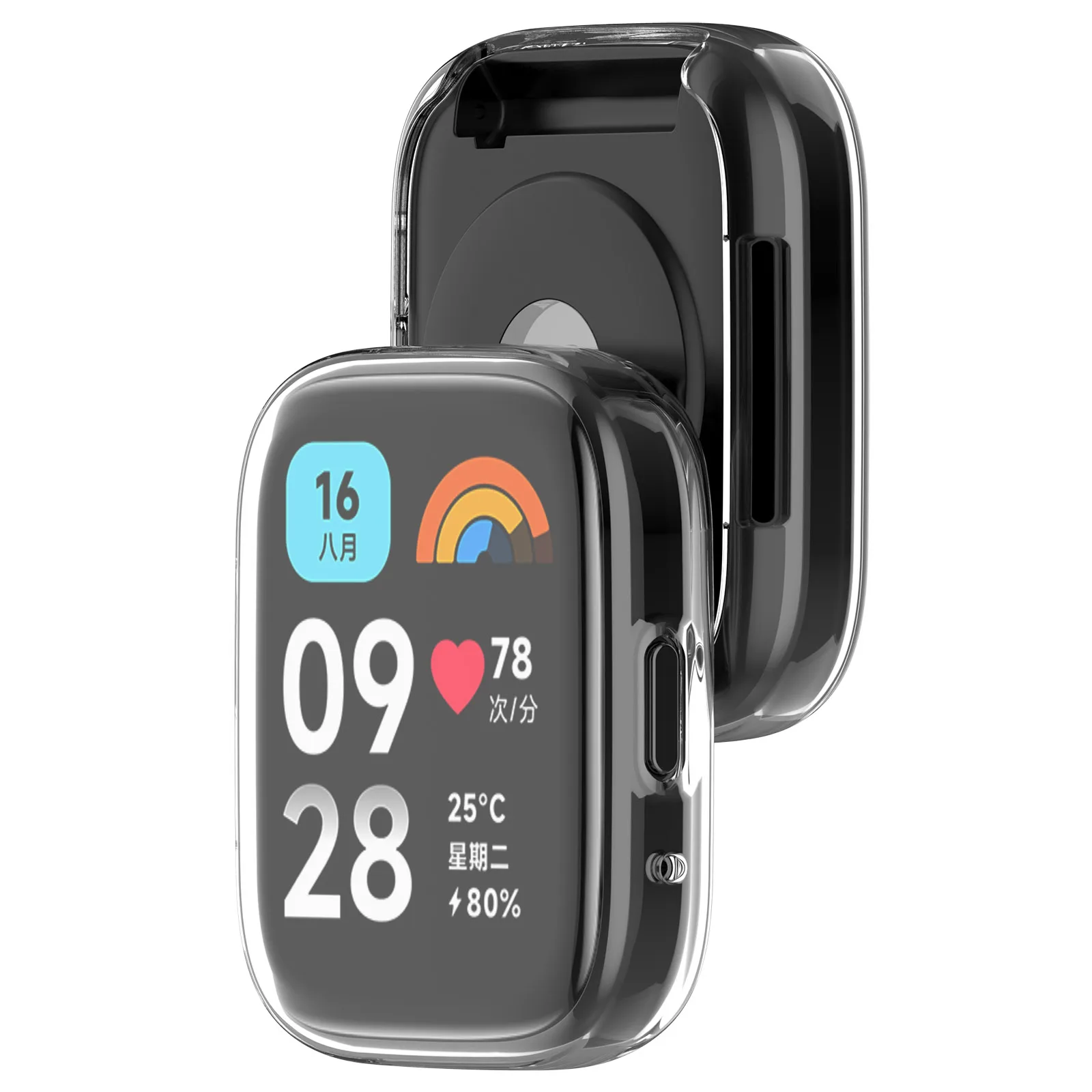 Custodia morbida in silicone per Redmi Watch 3 Active 3 Lite Smart cinturino proteggi schermo per Xiaomi Redmi Watch 3 Active