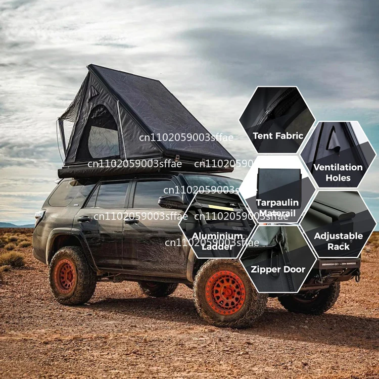 

1-3 Person Aluminum Hard Shell Rooftop Tent Outdoor Custom Camping 4x4 Off-road Vehicle Car Pop-up Roof Tent for Adventure