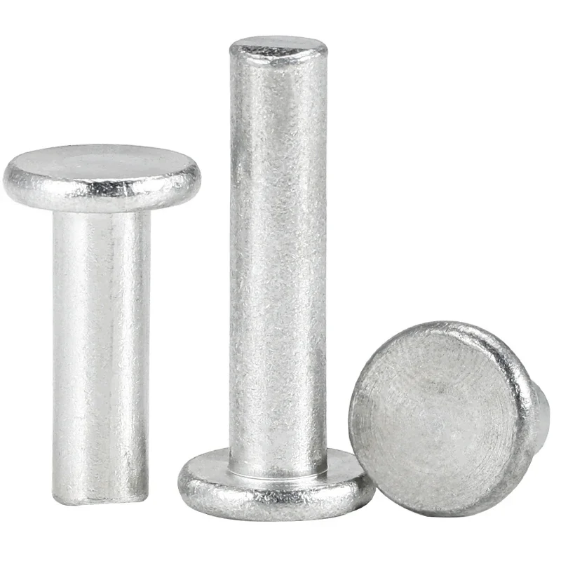 M2 M2.5 M3 M4 M5 M6 M8 Aluminium Solid Rivet Flat Head Hand Percussion Punch Self-plugging Fixed Rivets
