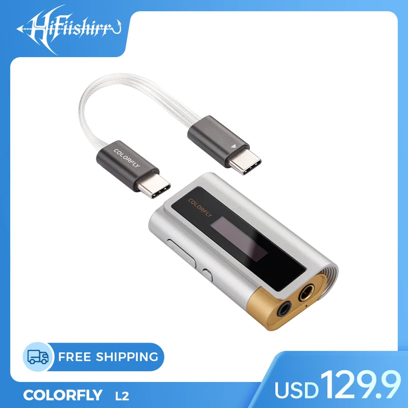 

Colorfly L2 Portable USB DAC Headphone Amplifier OLED Display PCM768kHz DSD512 USB DAC