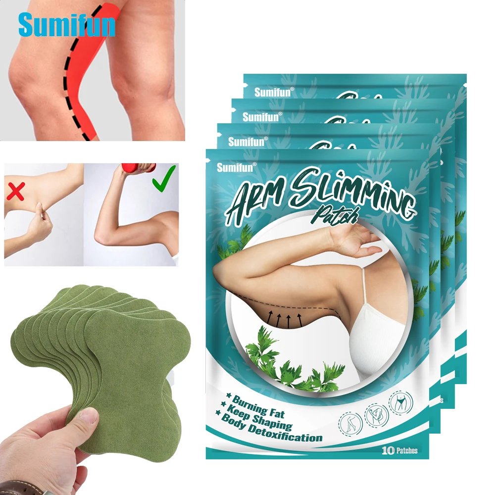 

10/20/40pcs Sumifun Arm Slimming Patch Fat Burning Massage Sticker Wormwood Plaster Hot Compress Loss Weight Product Beauty Care