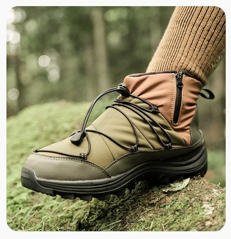 

Naturehike High Top Anti Slip And Wear-resistant Cotton Shoes Outdoor Cold Protection Warm Snow Boots Camp Shoes CYY2341IB014