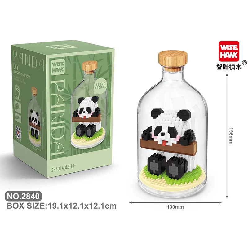 Panda Micro Building Blocks Diamond Bricks Lovely Animal Constructions Toys for Girls Boys Gifts DIY Games