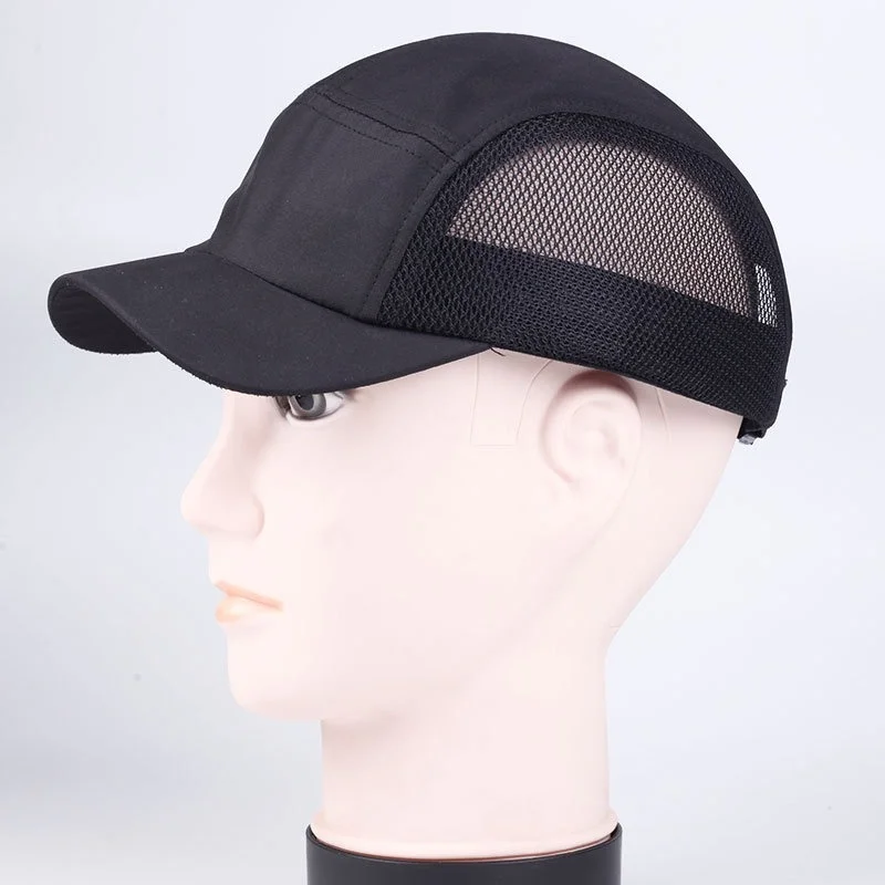 Mesh Trucker Dad Hat 5 Panel Baseball Cap Quick Dry Short Brim Hat Breathable Running Sun Caps Snapback Cap