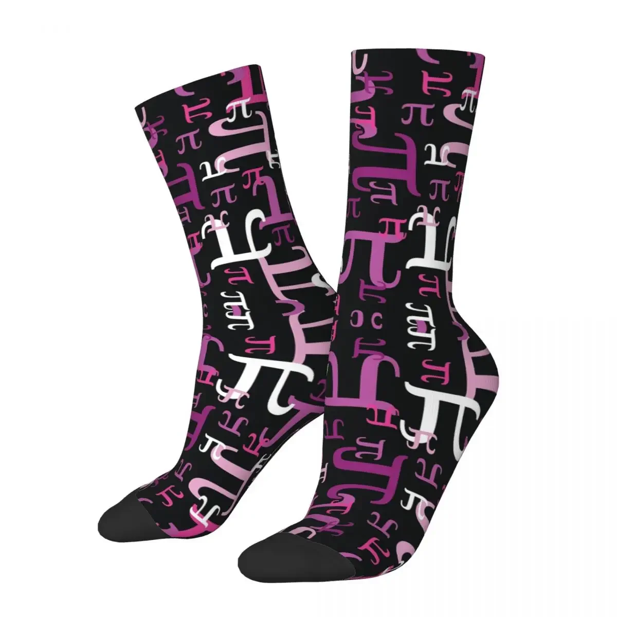 Pieces Of Pi (Pink) Socks Harajuku Super Soft Stockings All Season Long Socks Accessories for Man's Woman's Gifts