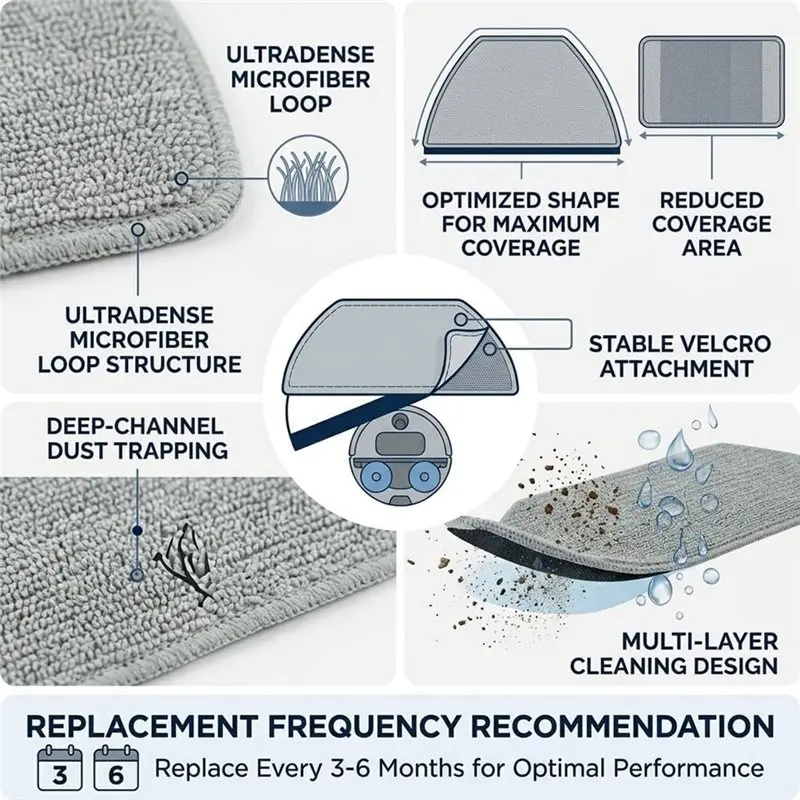 IALJ-Replacement Mop Pads 10-Pack For Shark RV2720ZE AV2700ZE AV2900XE Models