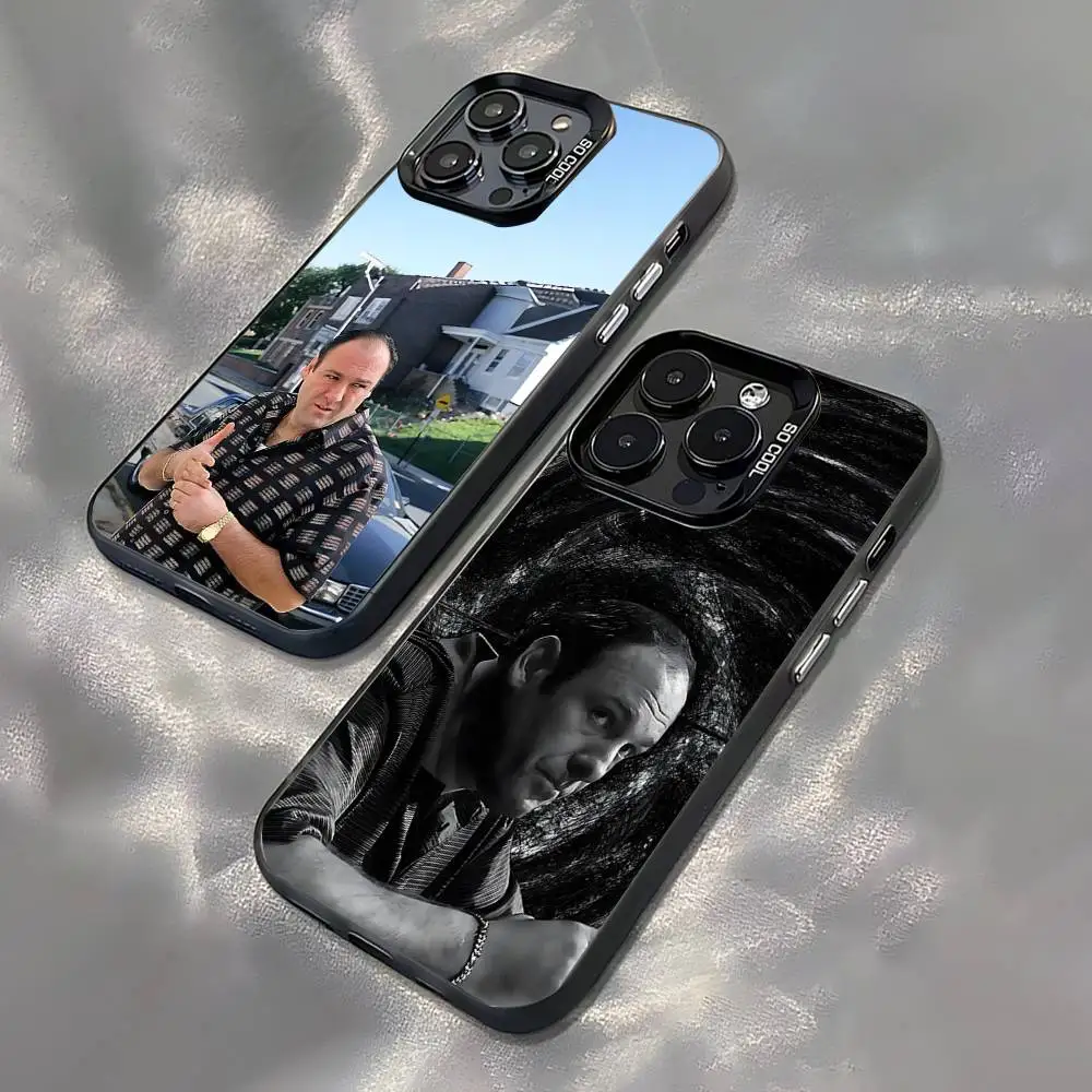 

Чехол для телефона S-Sopranos TV Tony Soprano для iPhone 17,16,15,14,13,12,11, Pro, XS, Max, Plus, черный матовый противоударный чехол