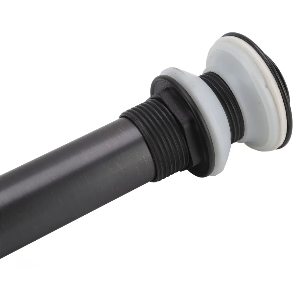 Push Bounce Drain Stopper Matte Black Finish Rust-Resistant Sink Drain Stopper Stainless Steel Kitchen Sink Drain For Lavatory