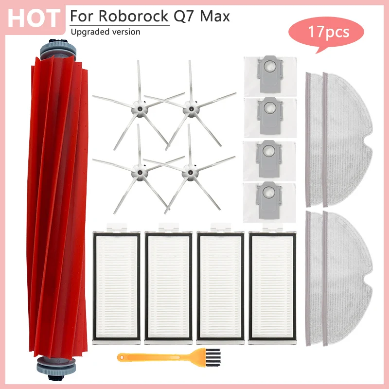 For Xiaomi Roborock Q7 Max,Q7 Max+,Q7 Plus,T8 Replacement Filter Main Side Brush Cloth Dust Bag Parts Vacuum Cleaner Accessories