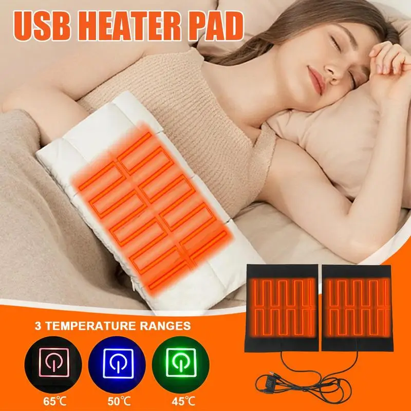 Siliconen Verwarming Pad Verwarmde Matten Verwarming Pads Thermische Stoel Pad Wasbaar Usb Waterdichte Temperaturen Thermische Pad Voor Koude