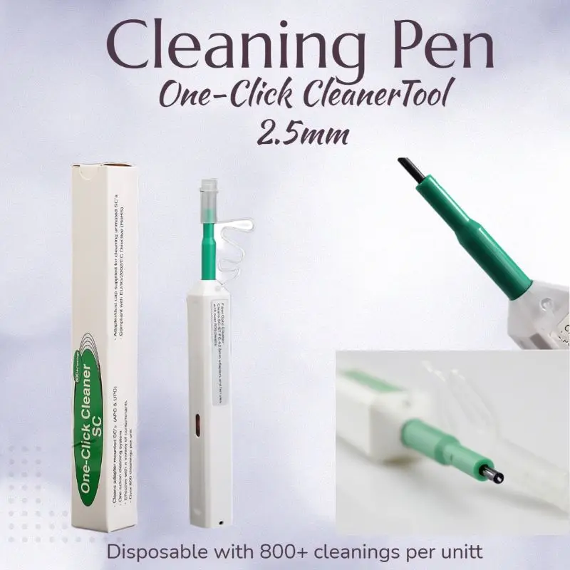 

5/10/20/30/40Pcs One-Click Cleaner Tool 2.5mm Promotion SC/FC/ST Fiber Optic Clean Cleaning Pen 800 Cleans Ftth tool Cleaner