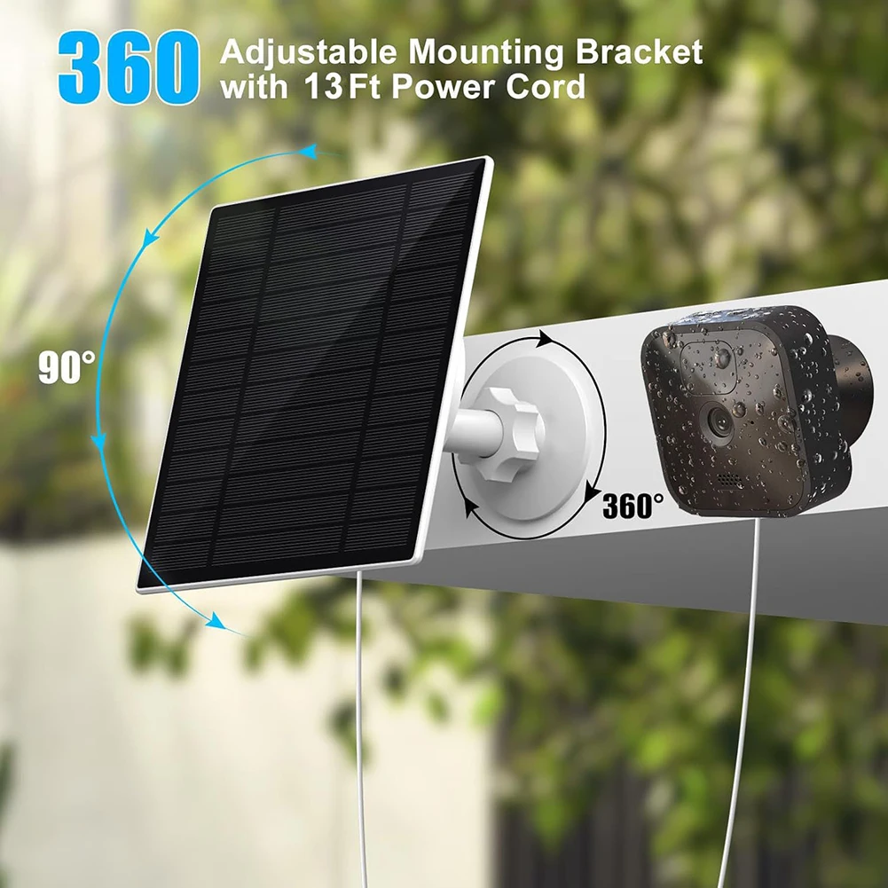 Sustainable Power Solution 8W Solar Panel Designed Specifically for Rechargeable Camera Use in All Weather Conditions