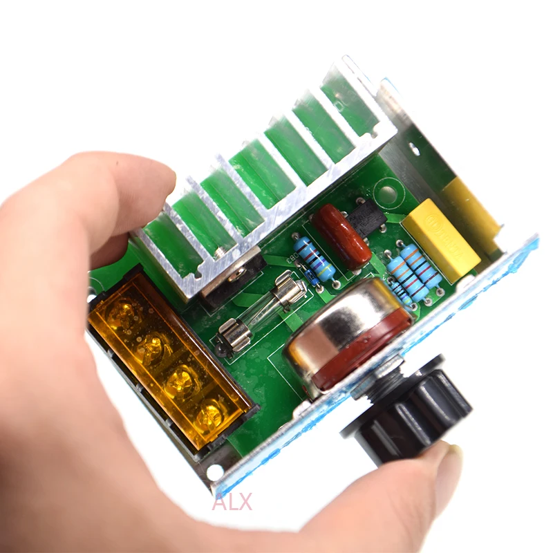 4000W high power AC PWM MOTOR SPEED CONTROLLER SCR Voltage regulator Dimming Dimmers Thermostat module AC 50 220v 41A Adjustable
