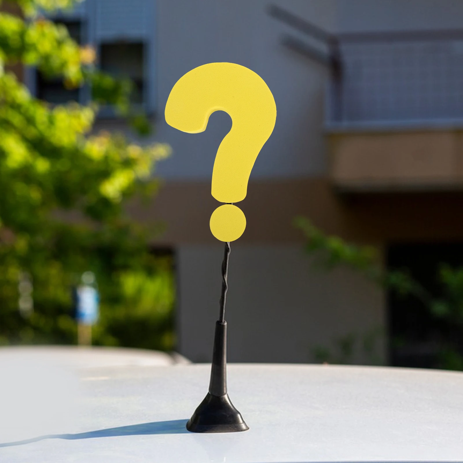 

2 Pcs Roof Antenna Decoration Car Accessories Exterior Ornament Cute Topper Funny Sponge Toppers for Vehicle