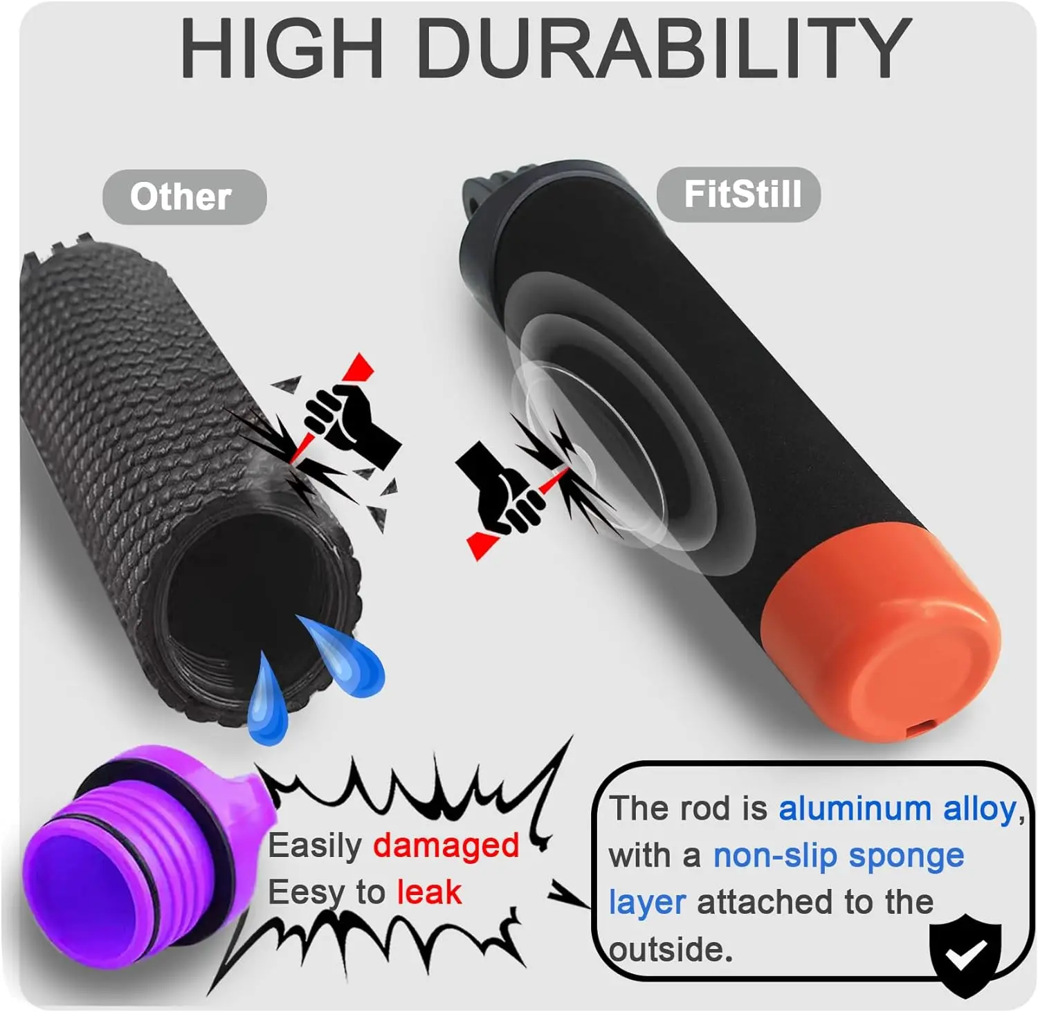 Poignée flottante monopode étanche pour Insta360 X5 X4 X3/ACE/GoPro Hero 13/12/11 Session DJI Osmo Action 5 Pro 4 3, accessoire