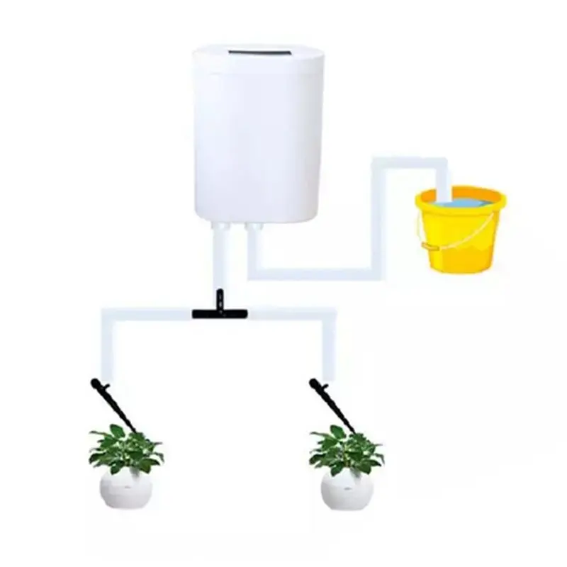 ABCA-2X 2 Head Pump Timer System Outdoor Automatic Watering Pump Controller Flowers Plants Sprinkler Drip Irrigation Device