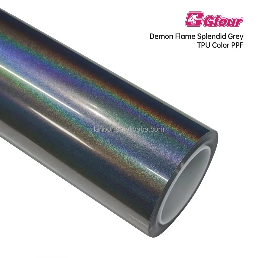 Vendas quentes atacado preto fosco tpu cor ppf inf desbotando soprando filme tpu respirável para macacão