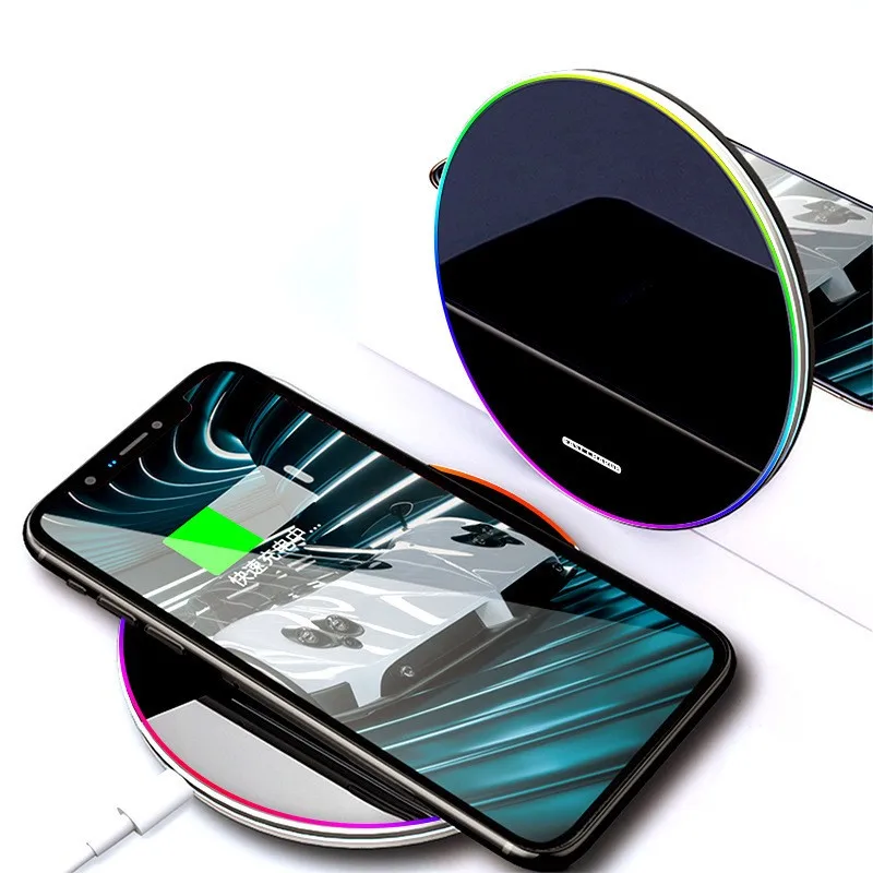 15W Wireless Charger Fast Charging for iPhone 15 14 13 X XR XS Max 8 for Samsung S10 S20 Note 10 20 Xiaomi Huawei Honor Phone - náhled 2