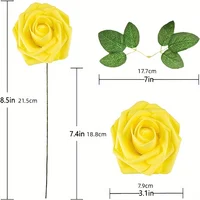 25pcs Artificial Flowers, Fake Flowers Roses W/stem For DIY Wedding Bouquets Centerpieces Arrangements Party Home Decorations 6