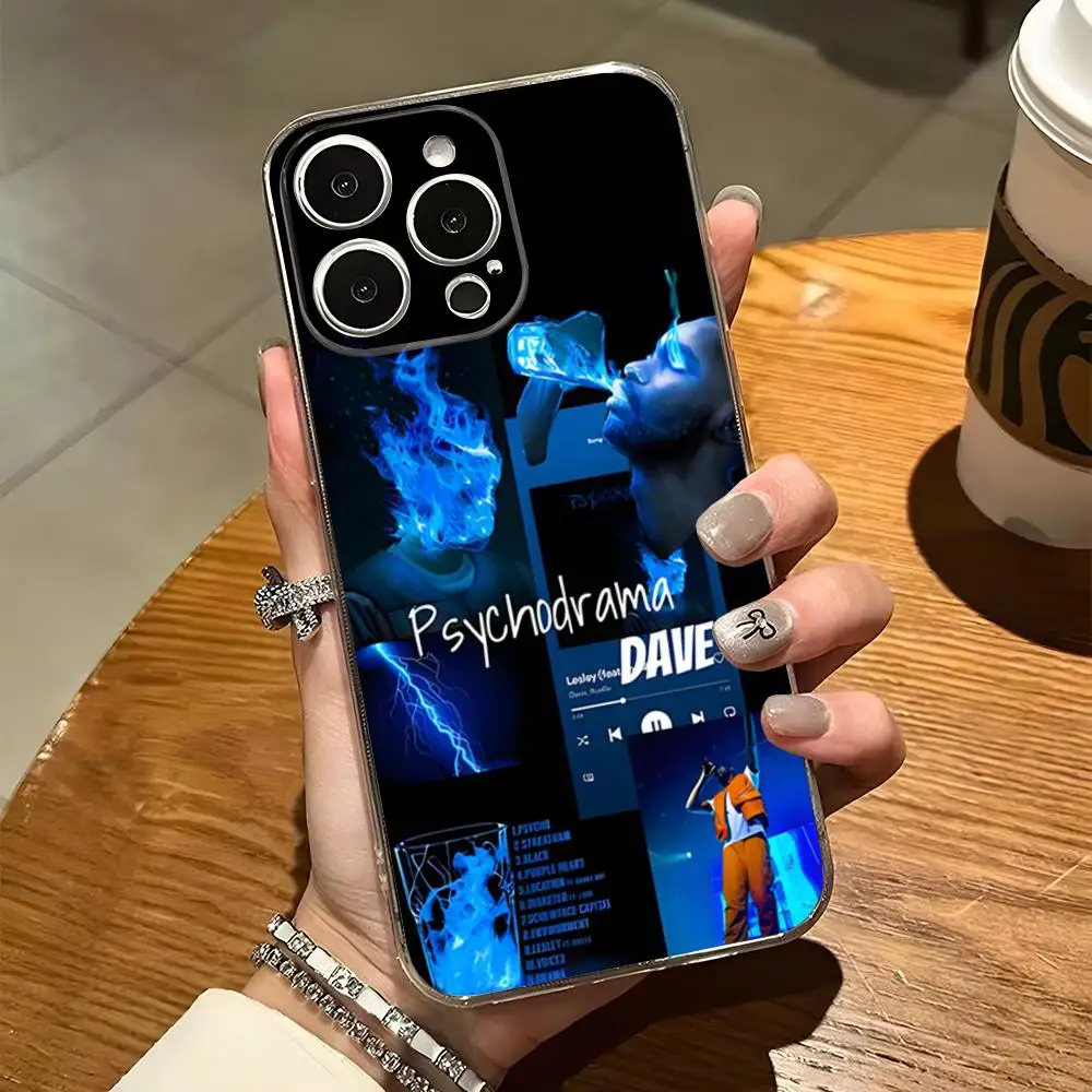 Dave Psychodrama Rapper Phone Case For Iphone 15 Pro Max 14 16 Plus 11 12 Mini 13 Pro 7 8 X XR XS SE Transparent Back Cover
