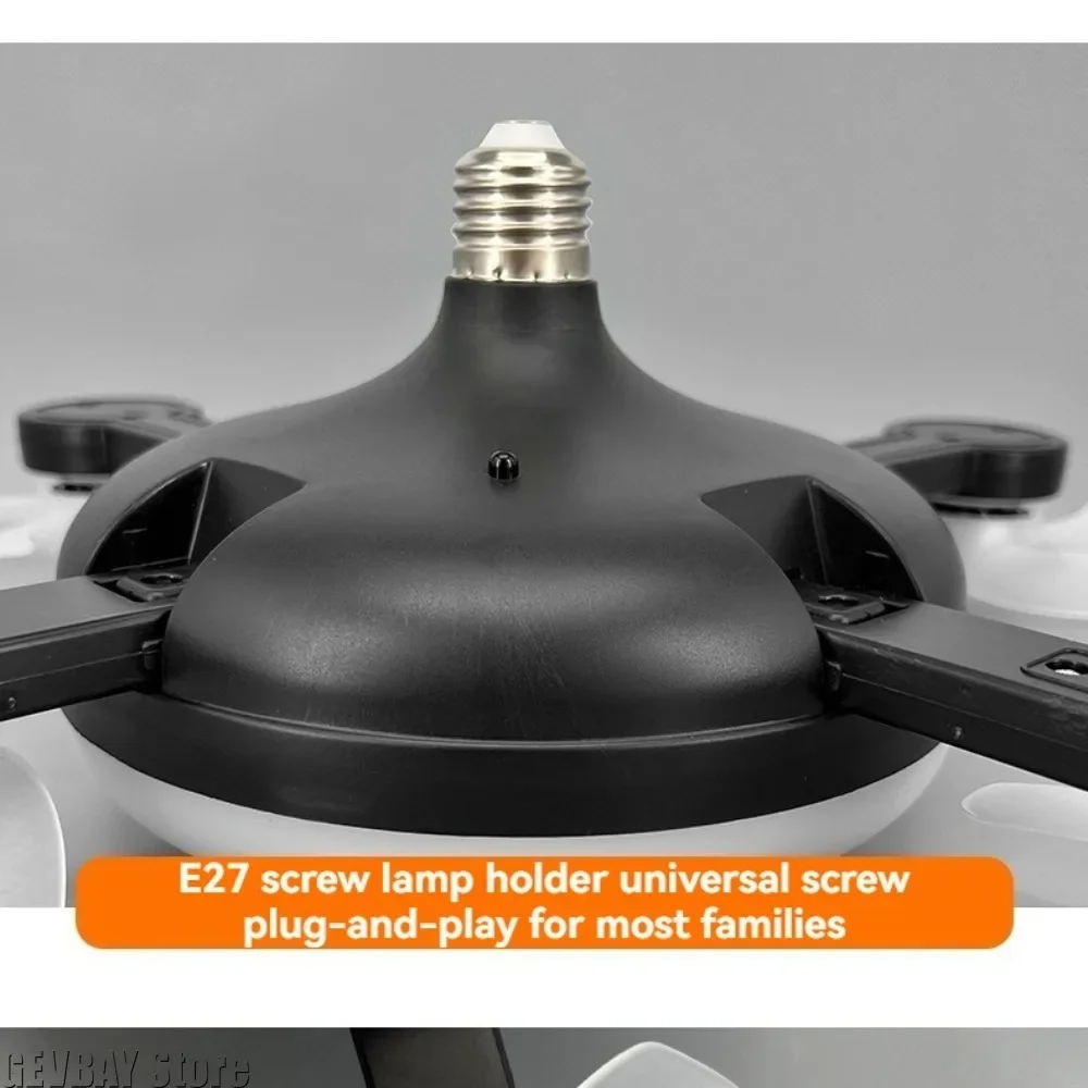 2 in 1 Ceiling Fan 3 Gears Dimming Energy Saving Hanging Fan with LED Light Universal Remote Control Ceiling Lamp Living Room