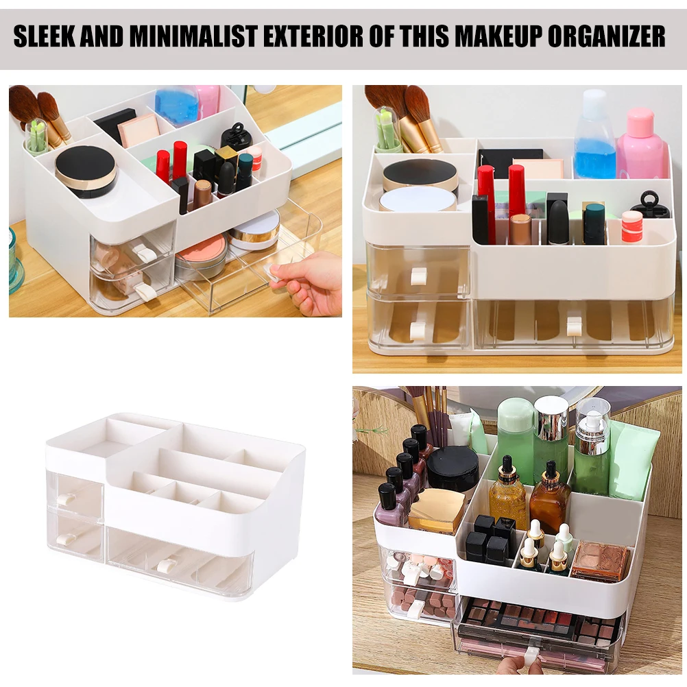 

Storage Box Desktop ganizer Drawers Plastic Clear Makeup Jewlery Skincare Multi Functional Transparent Design Vanities