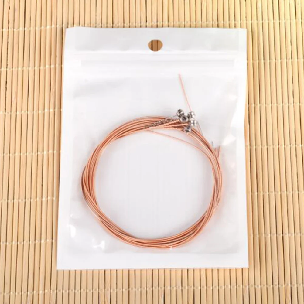 Acoustic Guitar Strings Set Of 6 Copper 011-052in String Hold Tune Sound Guitar Parts Stringed Instrument Accessories