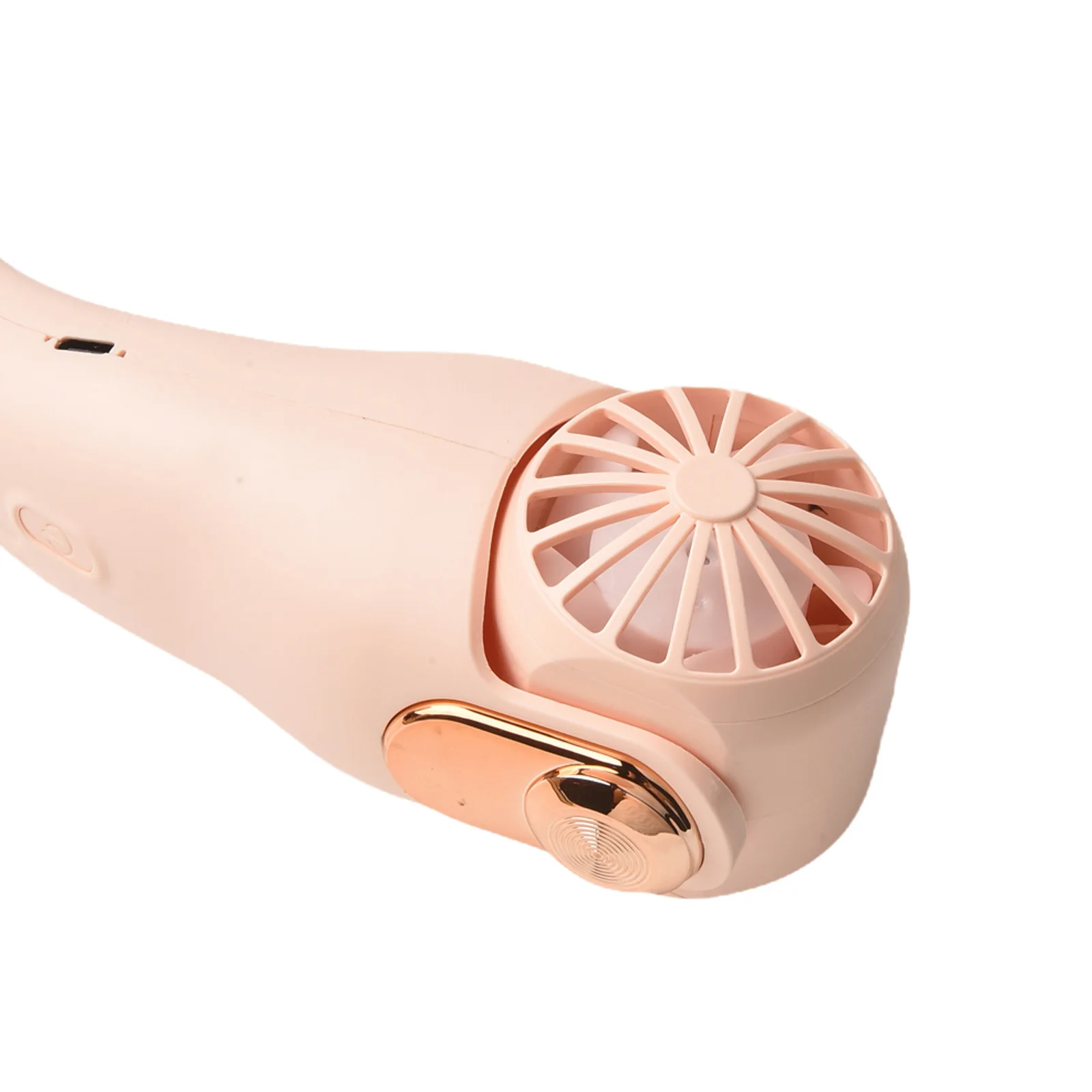 

Безлопастной шейный вентилятор Портативный USB перезаряжаемый вентилятор Регулируемая скорость ветра для путешествий Спорт на открытом воздухе Летний подвесной шейный маленький вентилятор