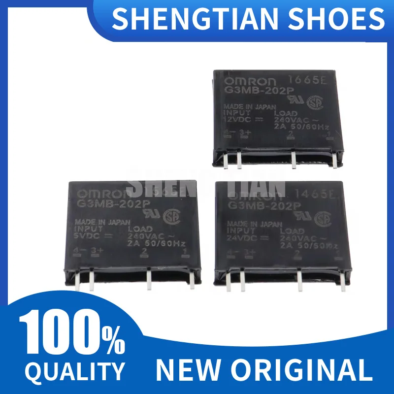 New original solid state relay G3MB-202P-5VDC G3MB-202P-5V G3MB-202P DC-AC PCB SSR In 5V/12V/24VDC,Out 240V AC 2A