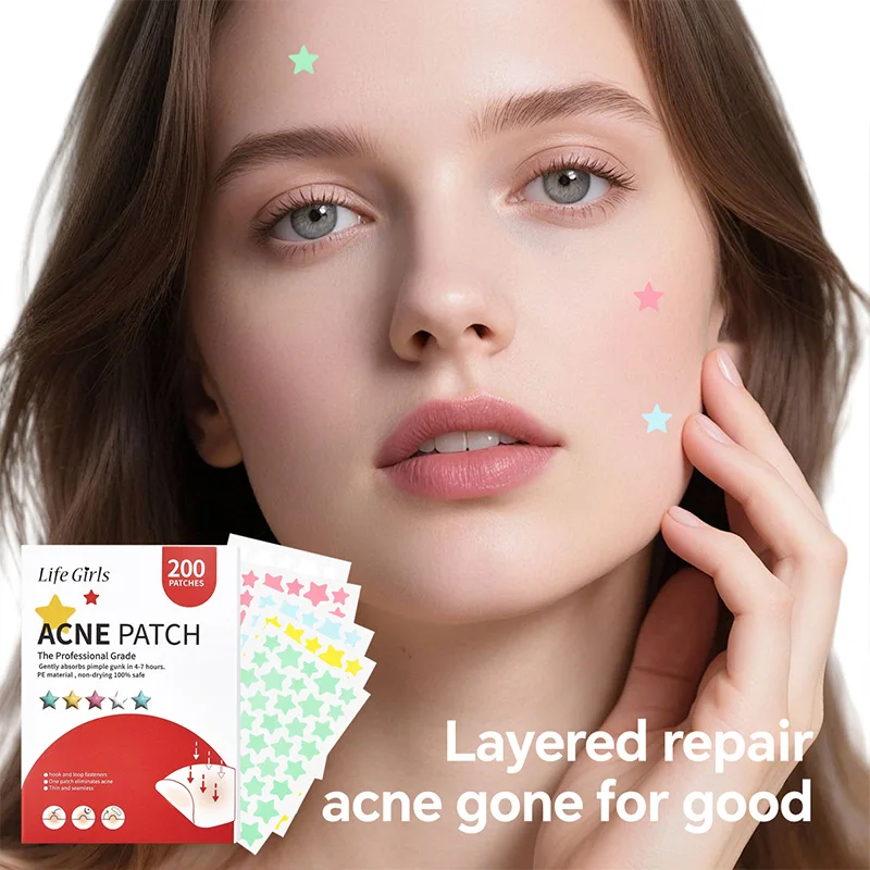لايف جيرل ستار حب الشباب التصحيح الجلد ودية تنفس الجلد الاصطناعي لطيف إزالة حب الشباب وتنظيف حب الشباب المعرضة الجلد غير مرئية المخفي Pus امتصاص رقعة إصلاح