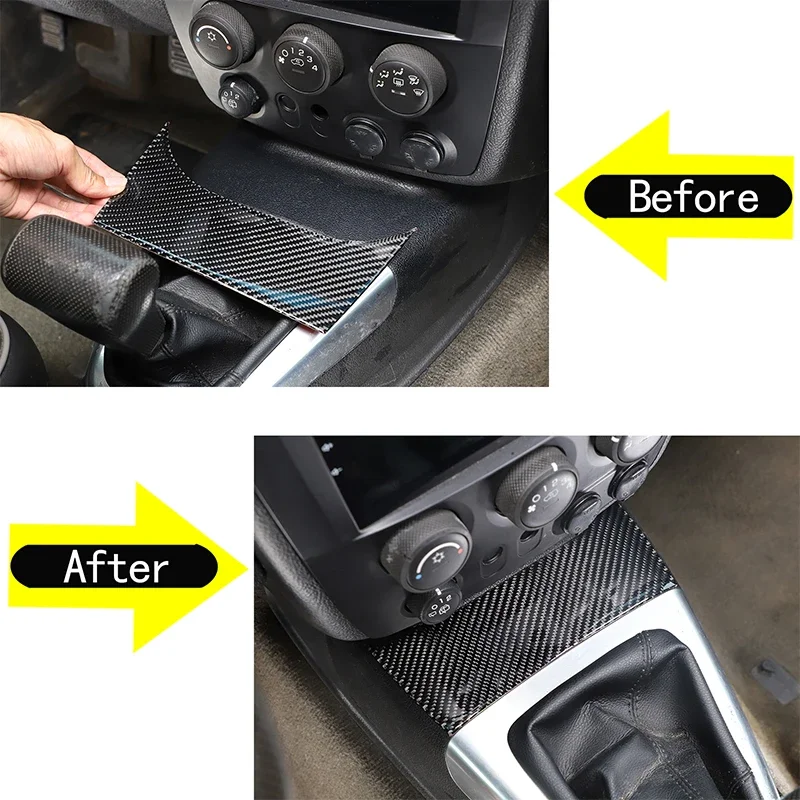 

1Pcs Soft Carbon Fiber For Hummer H3 2005-2009 Car Shift Front Panel Sticker Decorative Auto Accessories