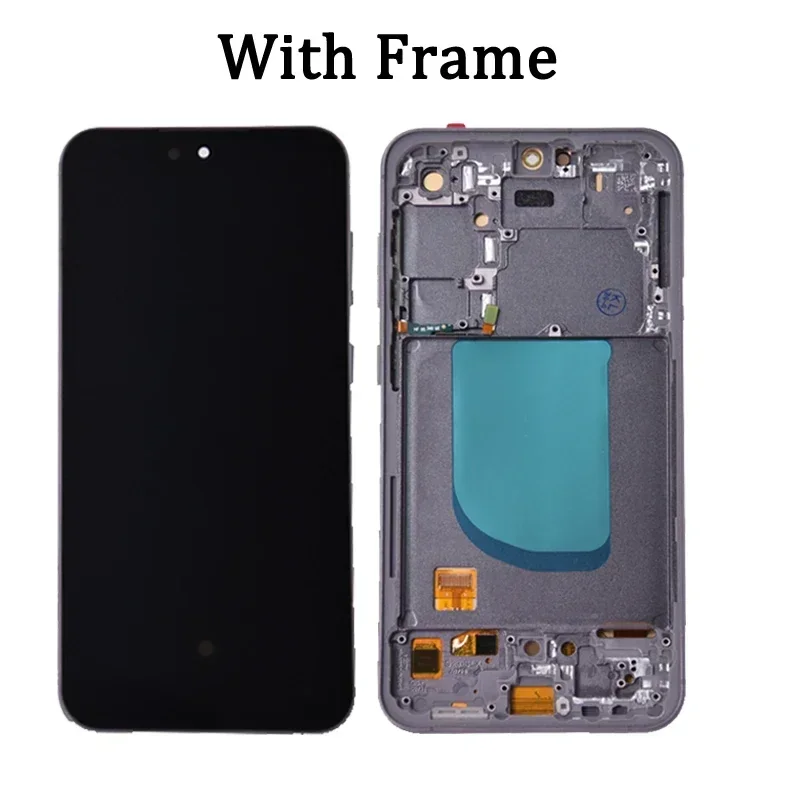 6.4\'\' Super AMOLED For Samsung S23 FE LCD S711B S7110 S711U Display Touch Screen Assembly For Samsung S23FE S711 LCD Frame