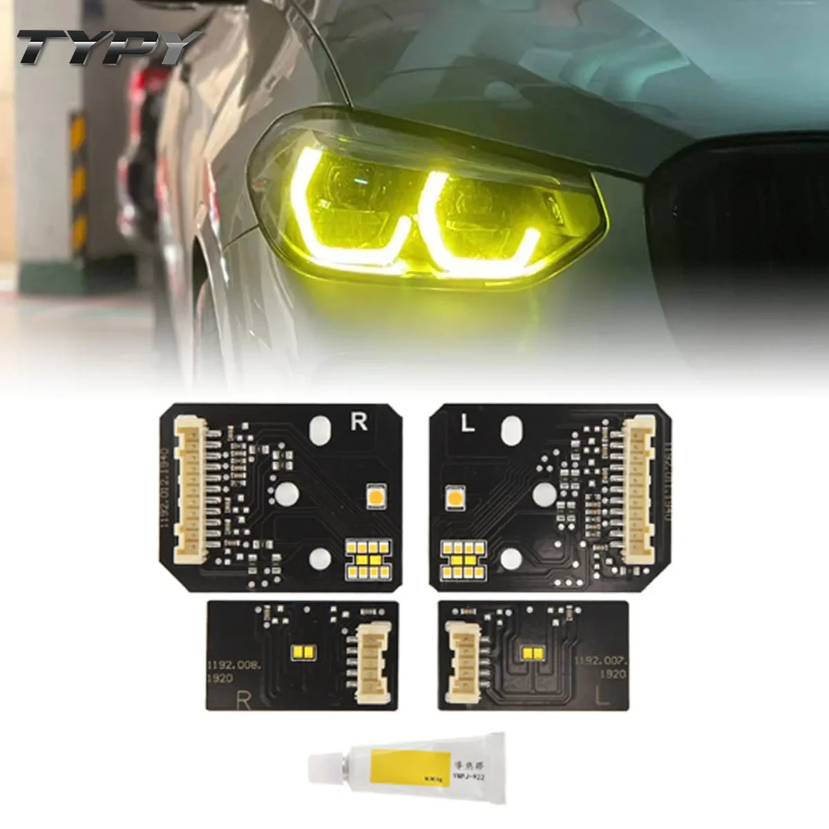 

Accessories For X4 X5 CSL X3 X6 DRL LED boards G01 G02 G05 G06 daytime running lights Lemon Gold Yellow /RGB Signal light