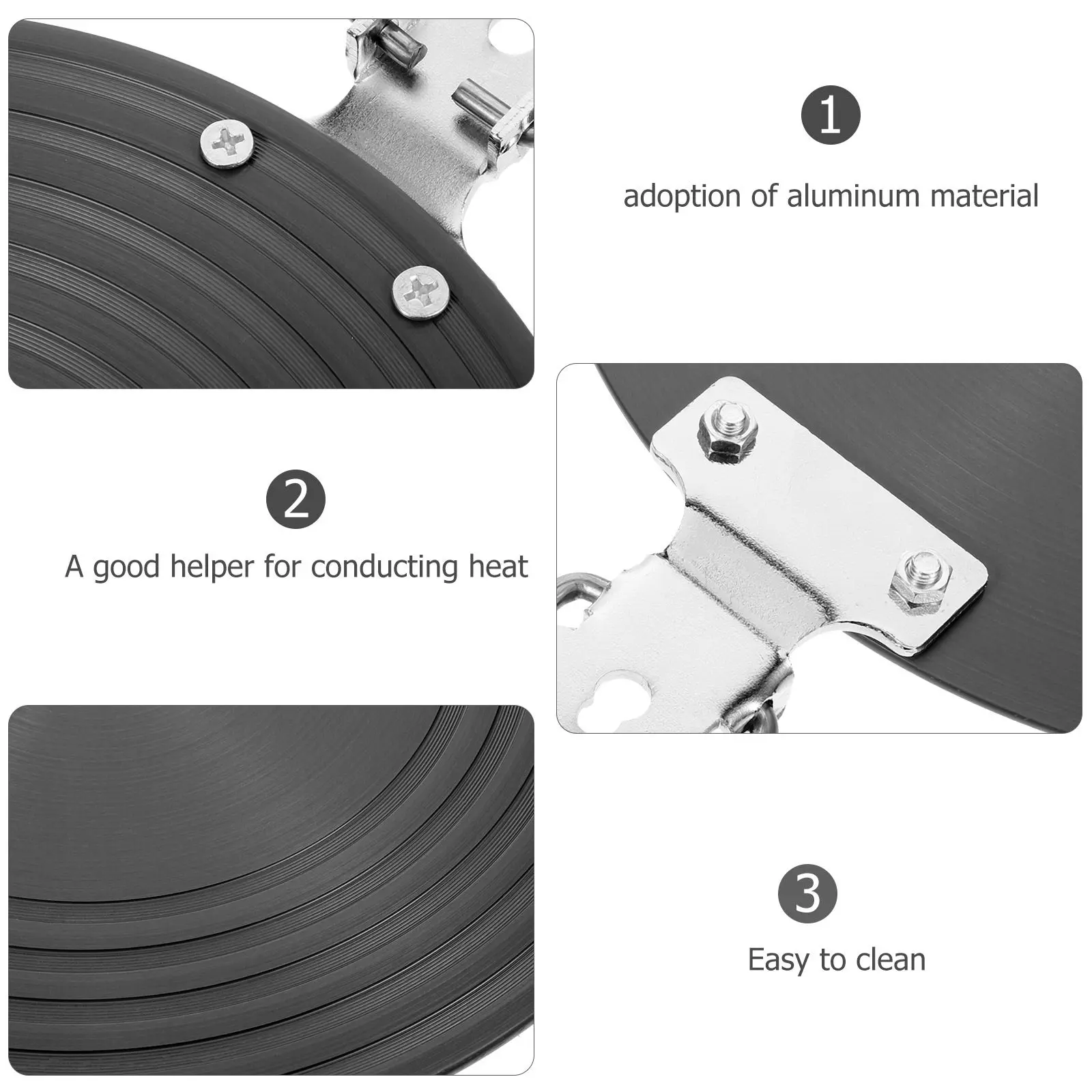 

Induction Heat Diffuser Metal Plate 28cm Aluminum Heat Conduction Plate Gas Stove Adapter Converter Kitchen Supply