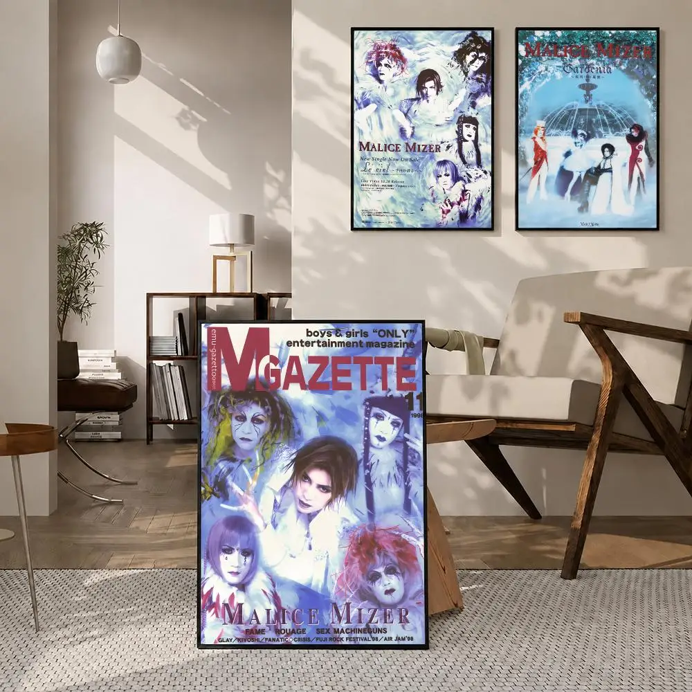 Singer Malice Mizer Poster High-definition  stickers, suitable for bedroom, living room, home decoration