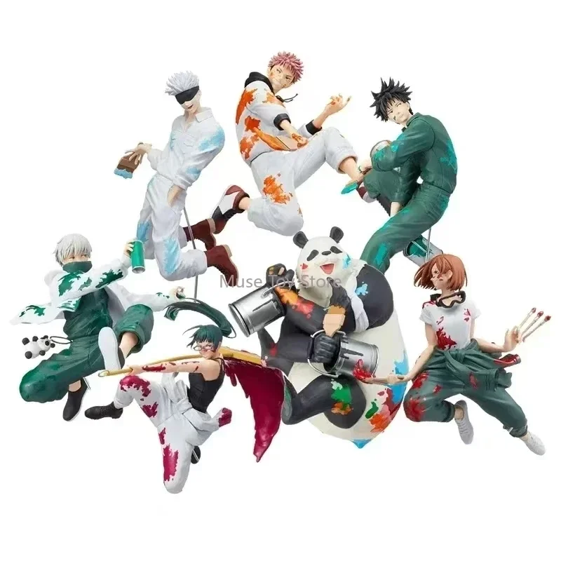 Original Genuine SEGA Jujutsu Kaisen Inumaki Toge Fushiguro Megumi Kugisaki Nobara Panda Action Figures PVC Collection Model